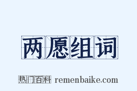 两愿组词是什么意思的图片